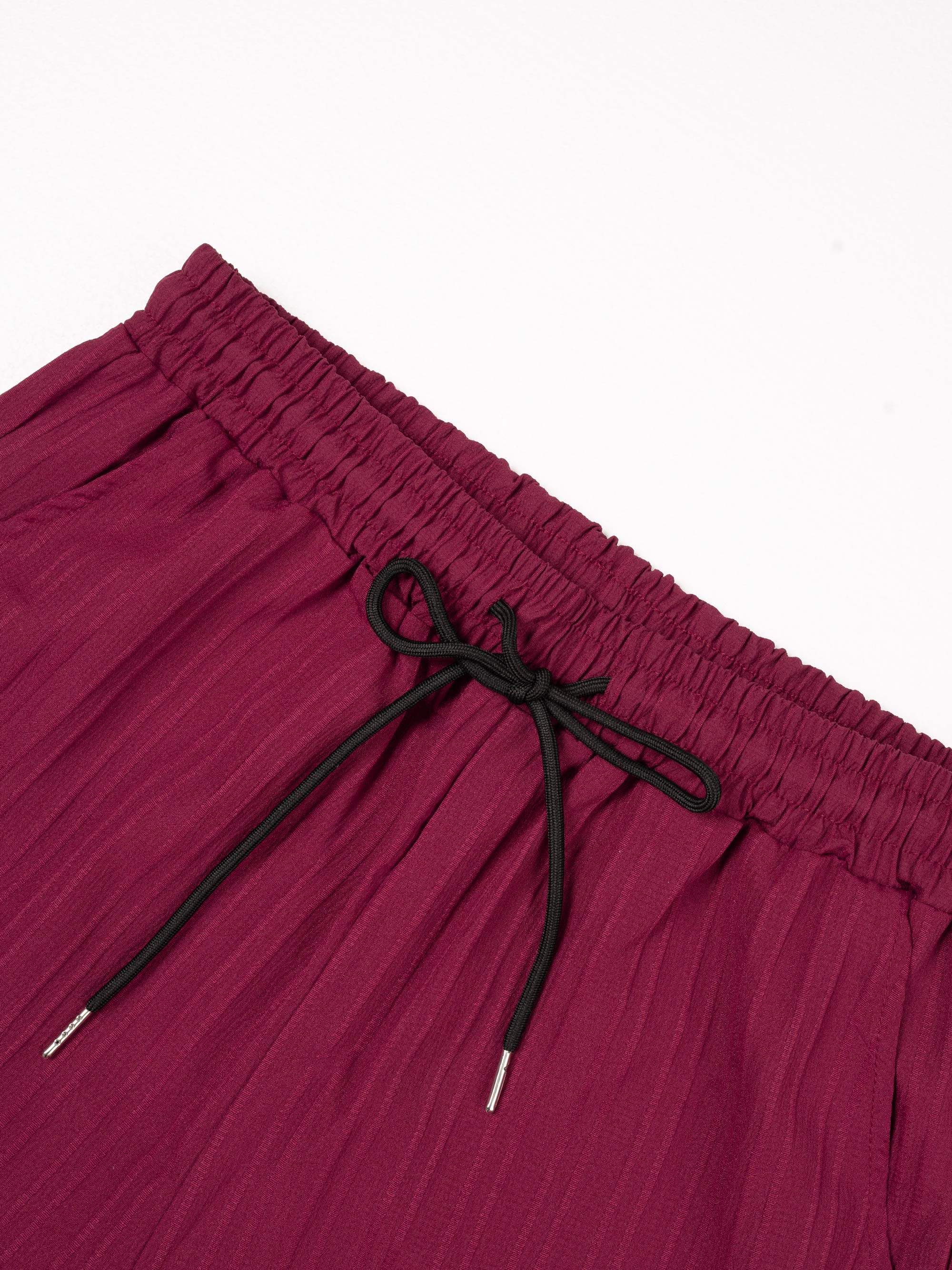 KZZ Men's Maroon Button-Front Shirt & Drawstring Pocket Trousers Set - Casual Short Sleeve Fitted Shirt & Elastic Waist Trousers for Summer Wear - Formal Menswear, FallFreshness Shortsleeve christmas gifts for him