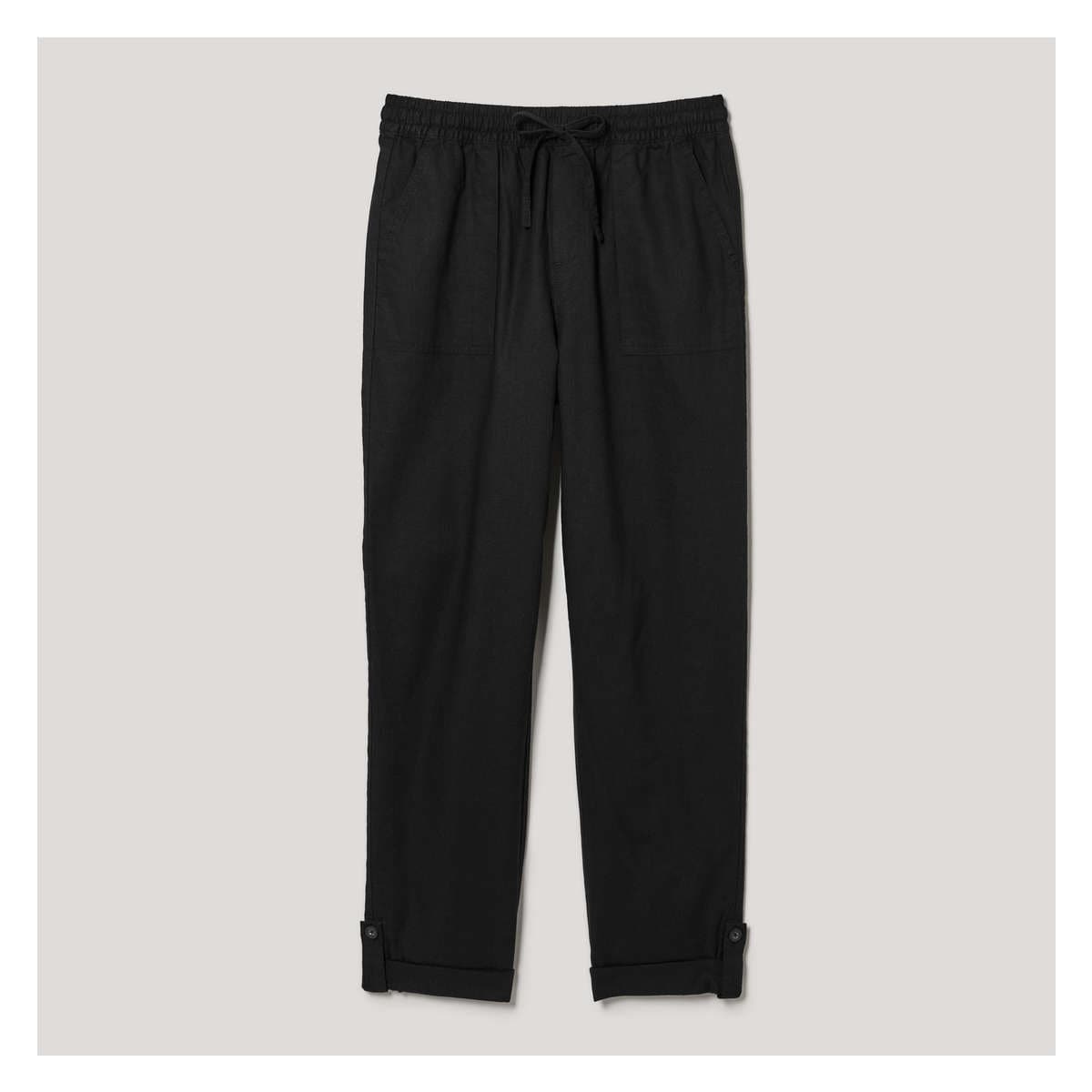 Linen-Blend Pant