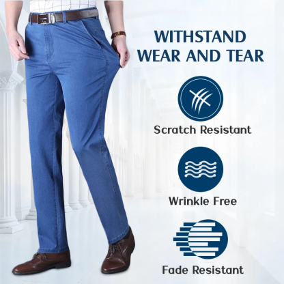 🔥Clearance sale, limited stock !🔥Men's Classic Straight Fit Stretch Jeans