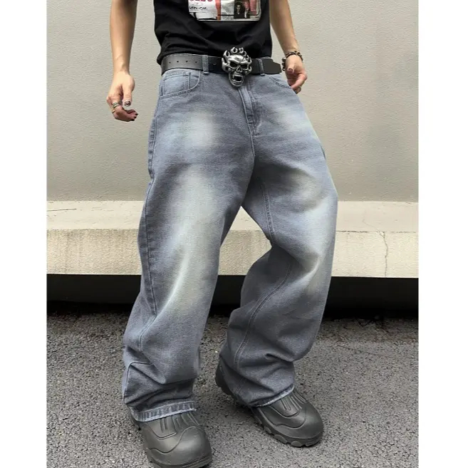 Men's Vintage Baggy Jean Wide Leg Denim Pant
