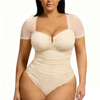 Women's Ultra-Fine Mesh Classic Thong Bodysuit