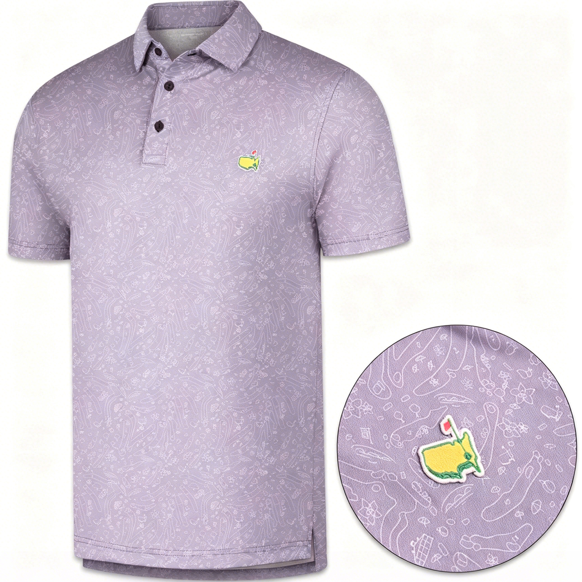 Men's Short Sleeve Moisture Wicking Embroidered Golf Polo Shirt 