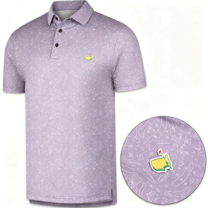 Men's Short Sleeve Moisture Wicking Embroidered Golf Polo Shirt 