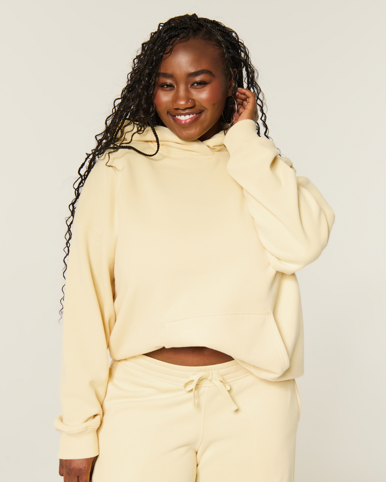  Feel Good Oversized Dot Hoodie