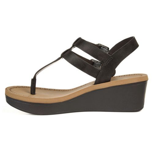 Journee Women's Bianca Comfort T-Strap Wedge Sandals
