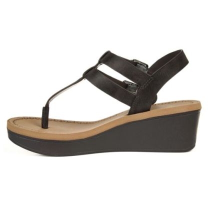 Journee Women's Bianca Comfort T-Strap Wedge Sandals