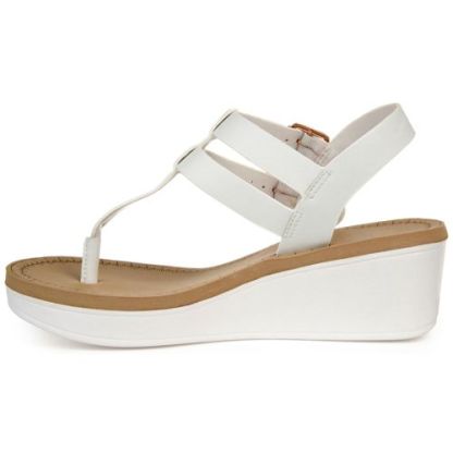 Journee Women's Bianca Comfort T-Strap Wedge Sandals
