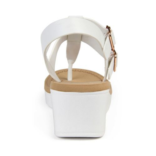 Journee Women's Bianca Comfort T-Strap Wedge Sandals
