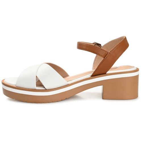 Journee Women's Hilaree Criss Cross Ankle Strap Sandals