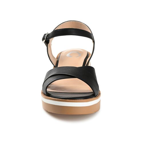 Journee Women's Hilaree Criss Cross Ankle Strap Sandals