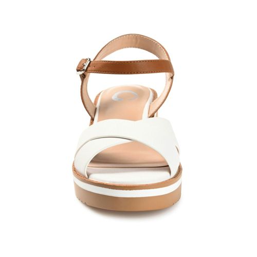 Journee Women's Hilaree Criss Cross Ankle Strap Sandals