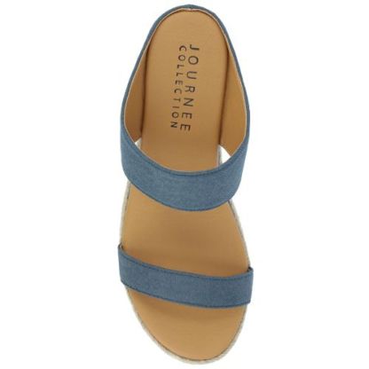 Journee Women's Alissa Tru Comfort Foam Espadrille Slide Wedge Sandals