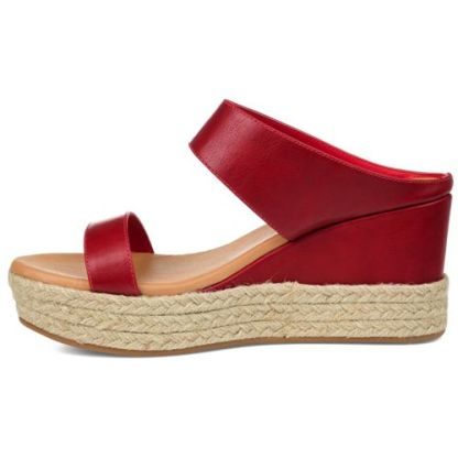 Journee Women's Alissa Tru Comfort Foam Espadrille Slide Wedge Sandals
