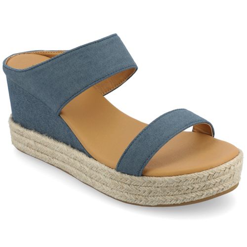 Journee Women's Alissa Tru Comfort Foam Espadrille Slide Wedge Sandals