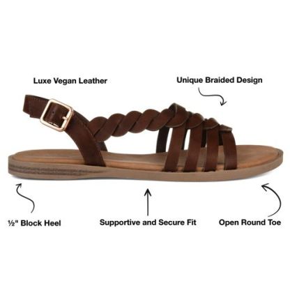 Journee Women's Solay Ankle Strap Sandals