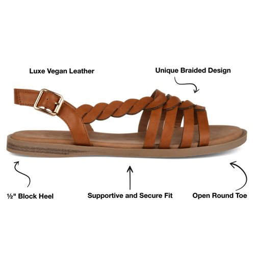 Journee Women's Solay Ankle Strap Sandals