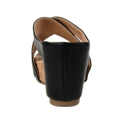 Journee Women's Rayna Criss Cross Wedge Sandals