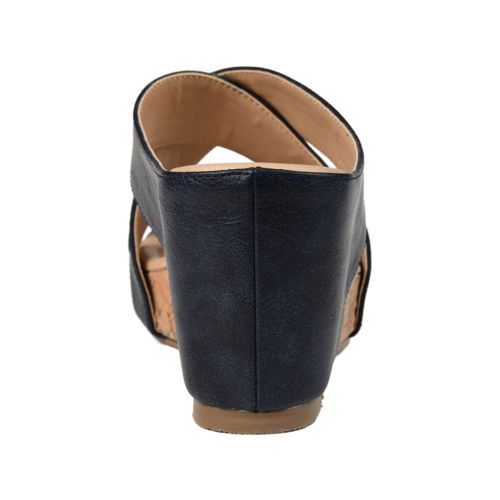 Journee Women's Rayna Criss Cross Wedge Sandals
