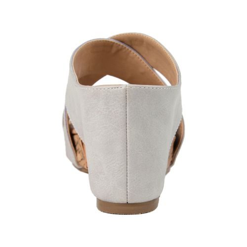 Journee Women's Rayna Criss Cross Wedge Sandals