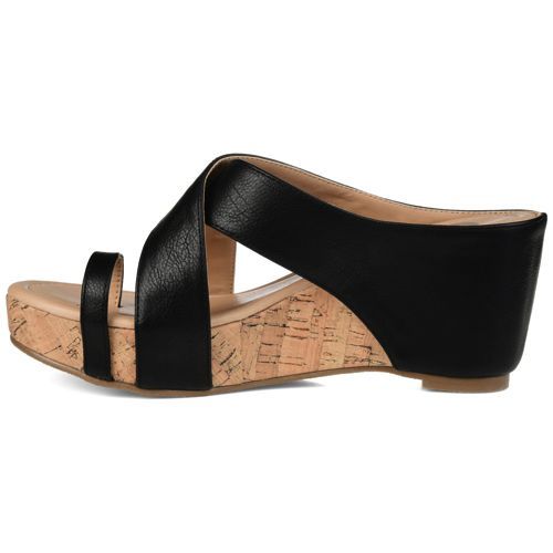 Journee Women's Rayna Criss Cross Wedge Sandals