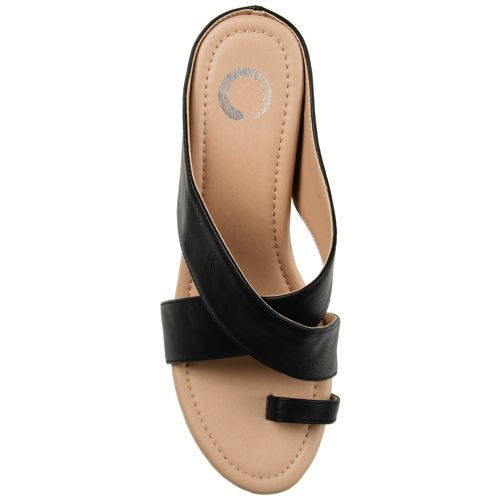 Journee Women's Rayna Criss Cross Wedge Sandals
