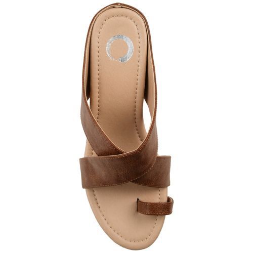 Journee Women's Rayna Criss Cross Wedge Sandals