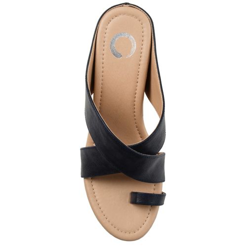 Journee Women's Rayna Criss Cross Wedge Sandals