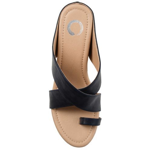 Journee Women's Rayna Criss Cross Wedge Sandals