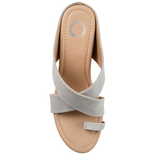 Journee Women's Rayna Criss Cross Wedge Sandals
