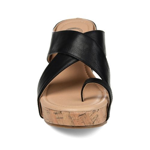Journee Women's Rayna Criss Cross Wedge Sandals