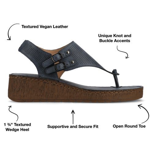 Journee Women's Mckell Wedge Sandals