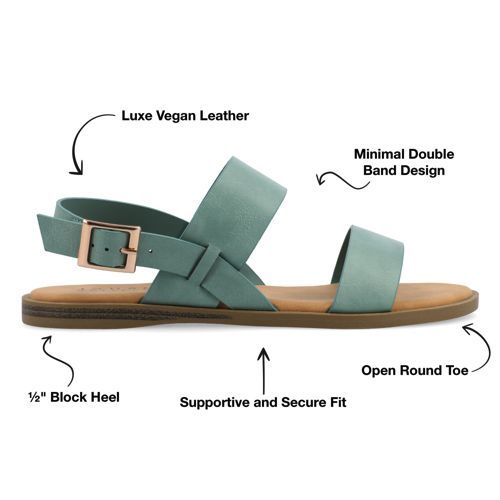 Journee Women's Lavine Ankle Strap Sandals