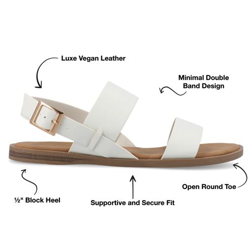 Journee Women's Lavine Ankle Strap Sandals