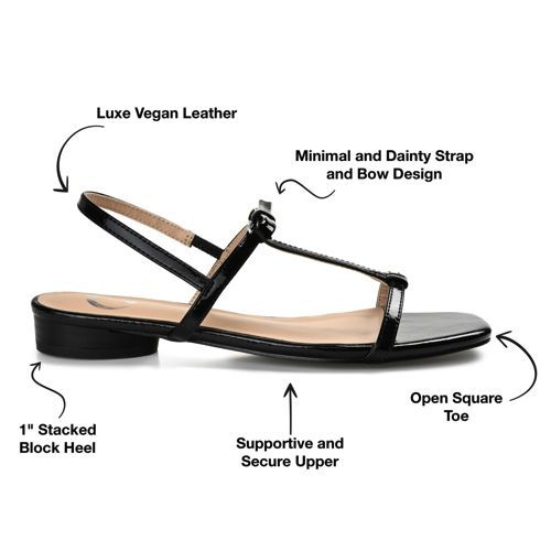 Journee Women's Zaidda T Strap Sandals