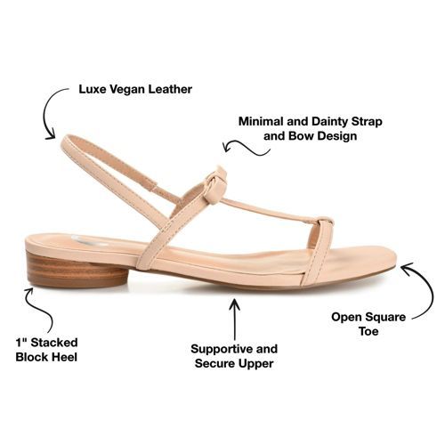 Journee Women's Zaidda T Strap Sandals