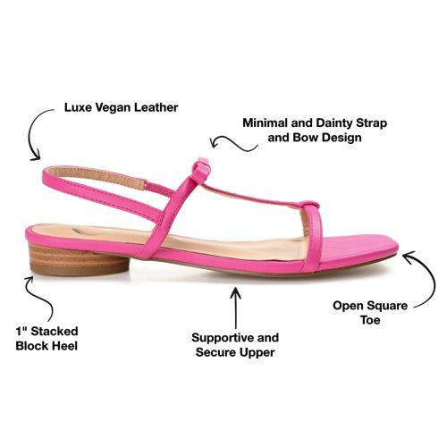 Journee Women's Zaidda T Strap Sandals