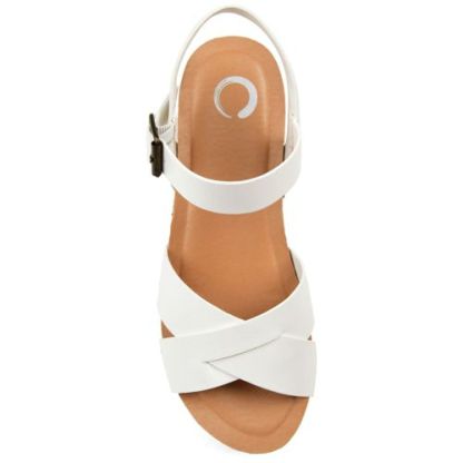 Journee Women's Valentina Criss Cross Strap Block Heel Sandals