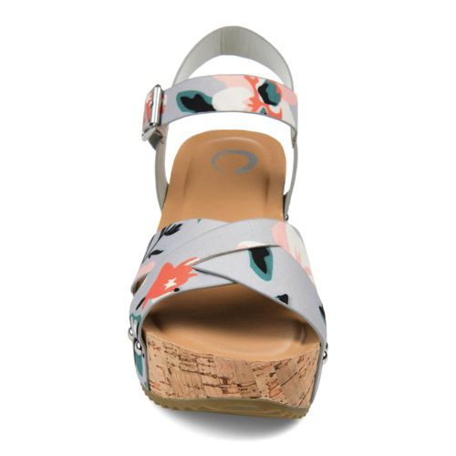 Journee Women's Valentina Criss Cross Strap Block Heel Sandals