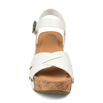 Journee Women's Valentina Criss Cross Strap Block Heel Sandals