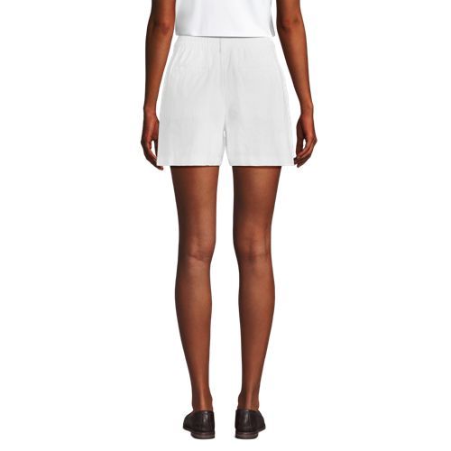Women's High Rise Pleated A-line 5" Linen Shorts