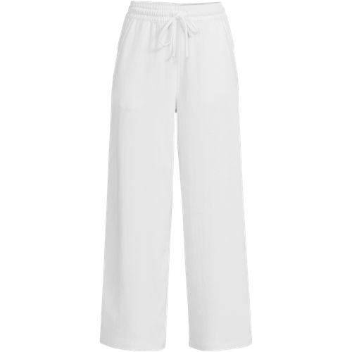 Women's Sport Knit Elastic Waist Wide Leg Crop Pants