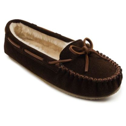 Minnetonka Women's Cally Suede Moccasin Slippers