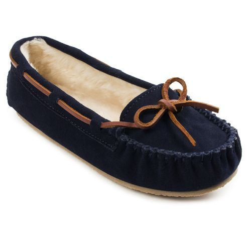 Minnetonka Women's Cally Suede Moccasin Slippers