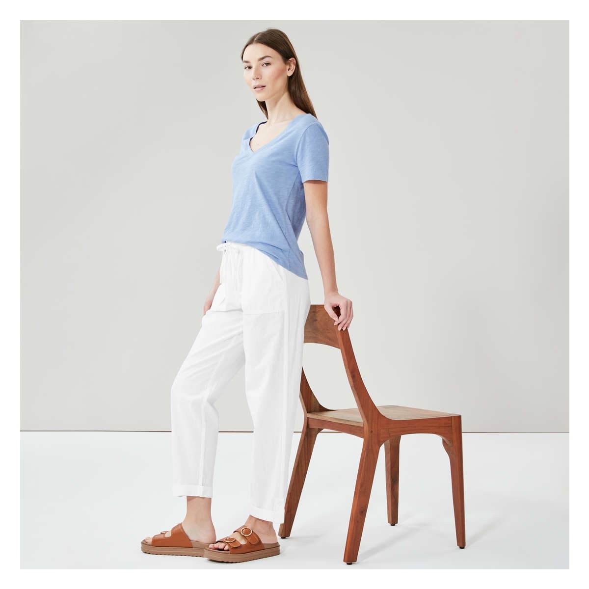 Linen-Blend Pant