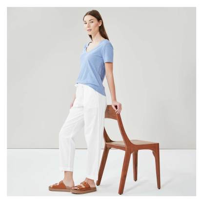 Linen-Blend Pant