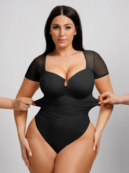 Women's Ultra-Fine Mesh Classic Thong Bodysuit