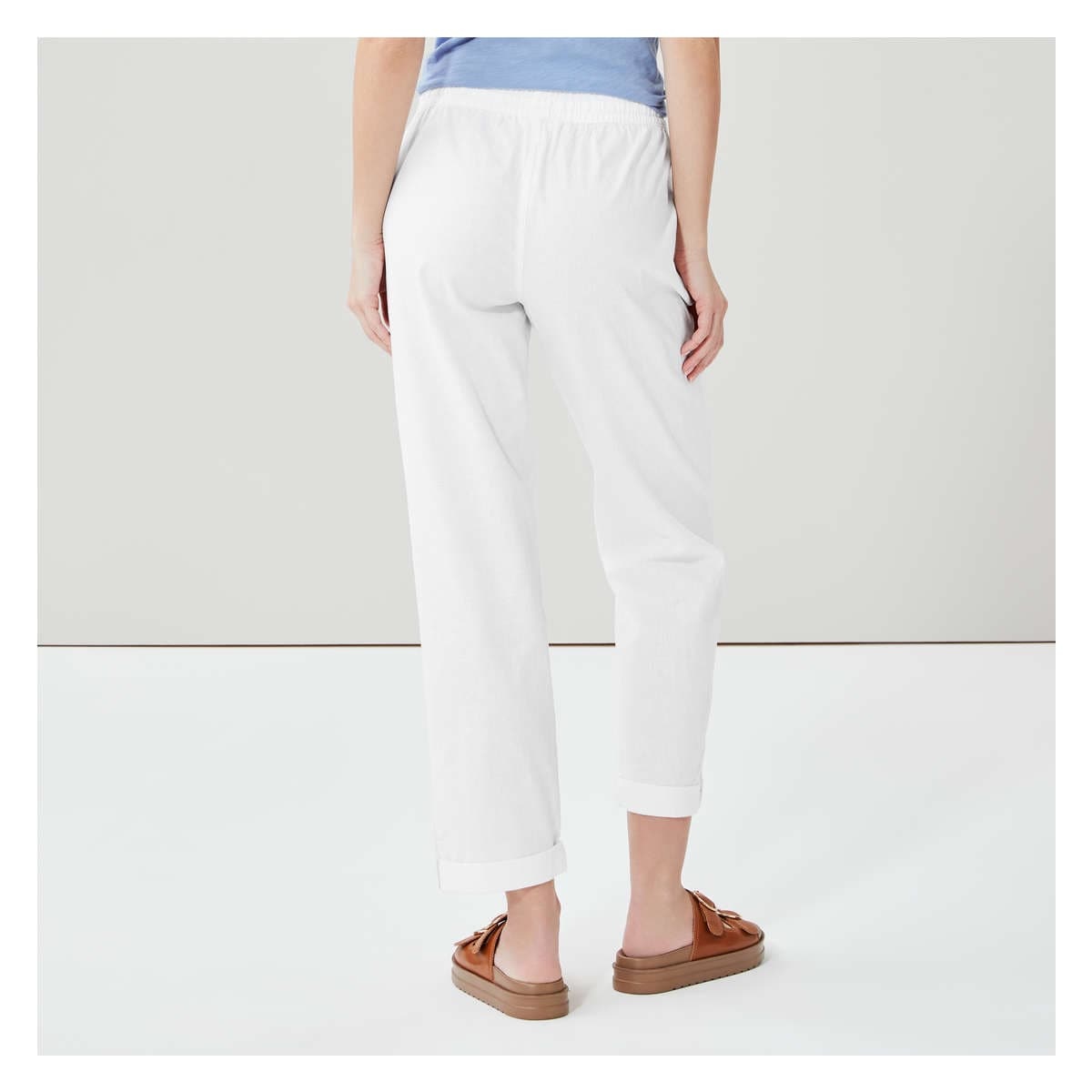 Linen-Blend Pant