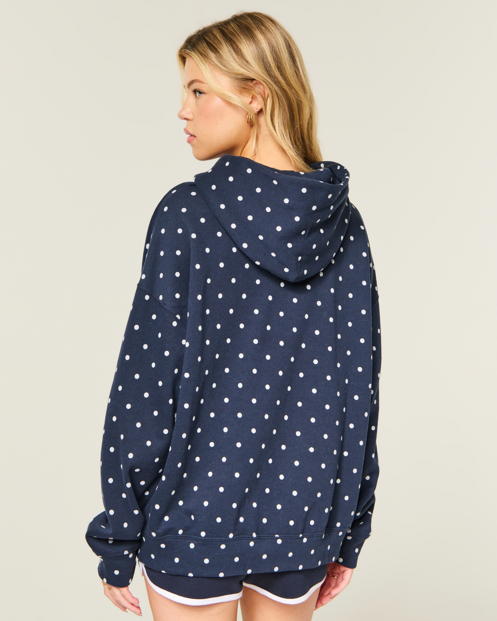  Feel Good Oversized Dot Hoodie