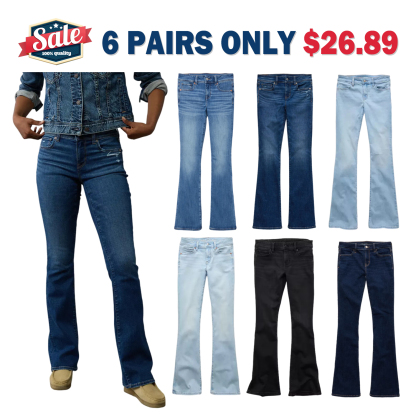 Women's 6-Pack Low-Rise Kick Bootcut Jean