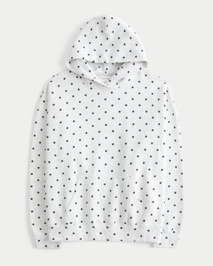  Feel Good Oversized Dot Hoodie